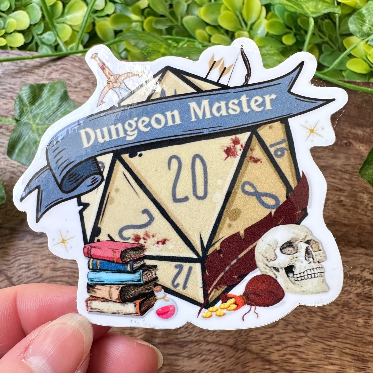 Dungeon Master D20 Sticker