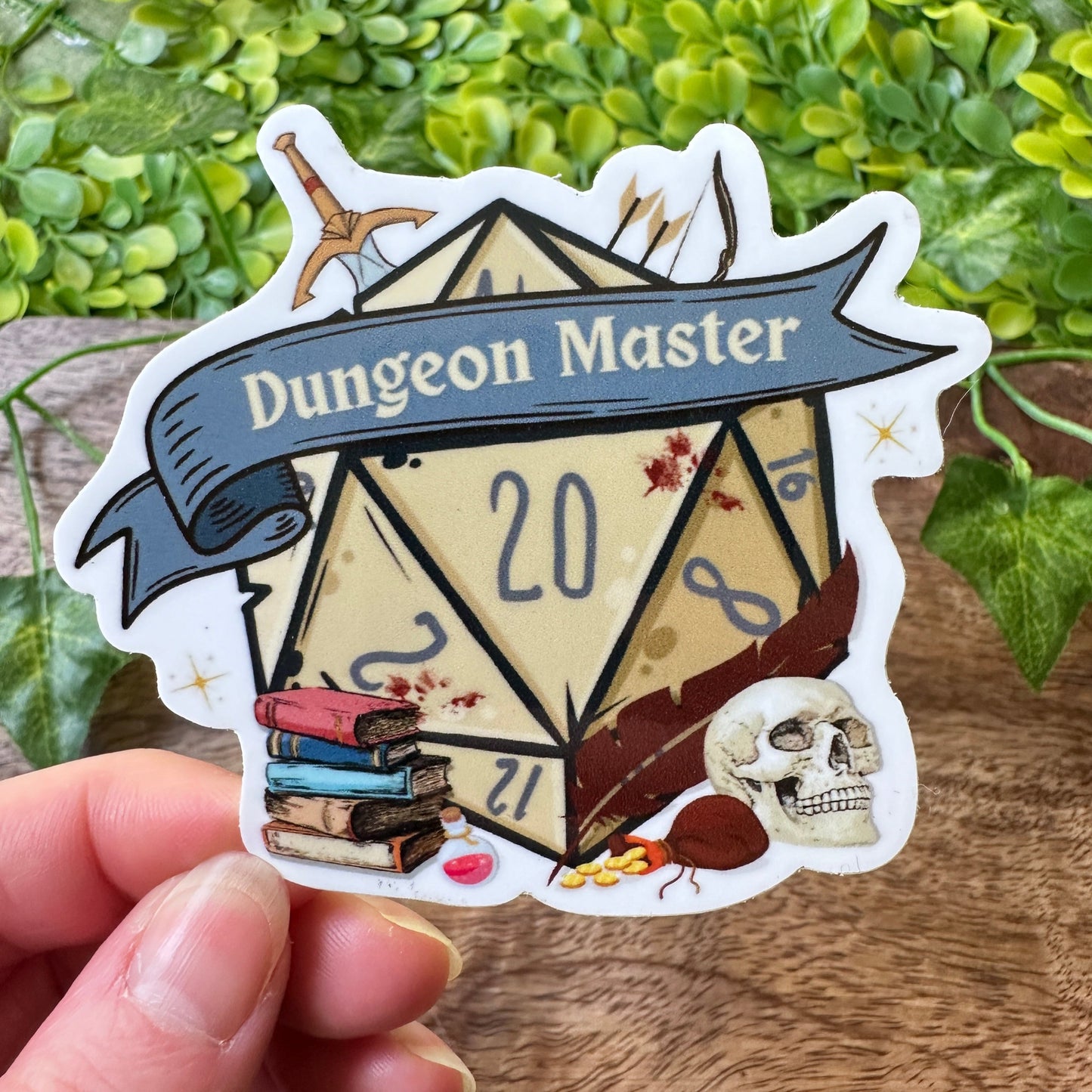 Dungeon Master D20 Sticker