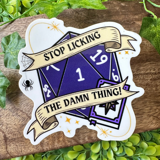 "Stop licking the damn thing!" BG3 Gale Sticker