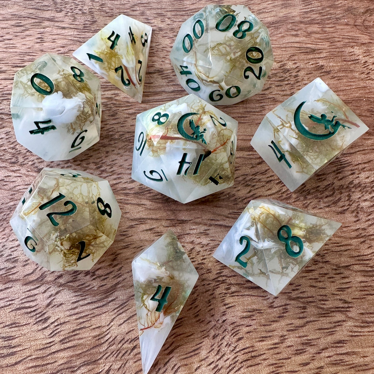 "Shrouded Glade" 8pc Dice Set