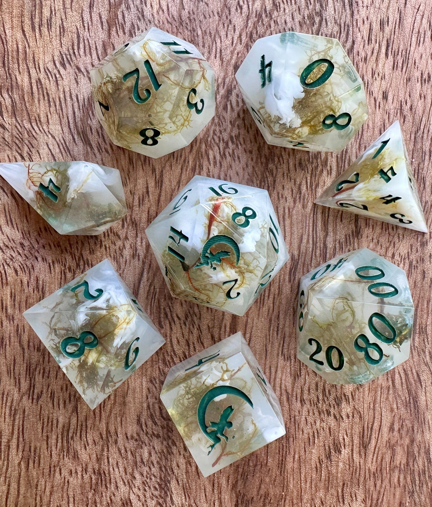 "Shrouded Glade" 8pc Dice Set