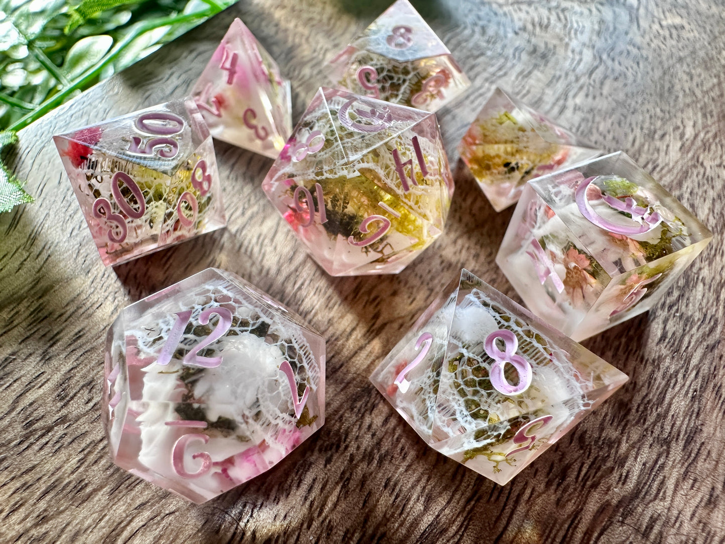 "First Blush" 8pc Dice Set