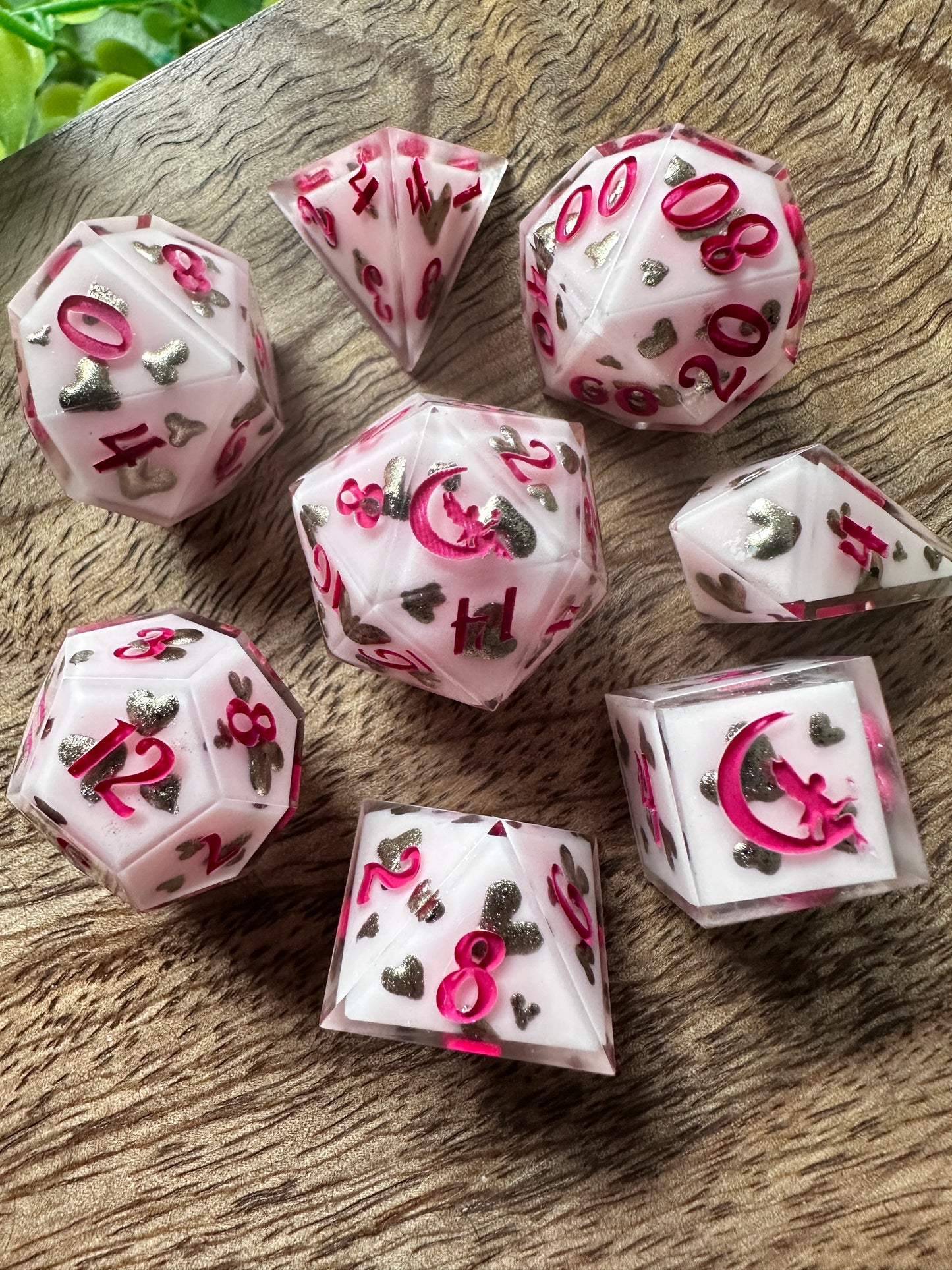 "Champagne Problems" 8pc Dice Set