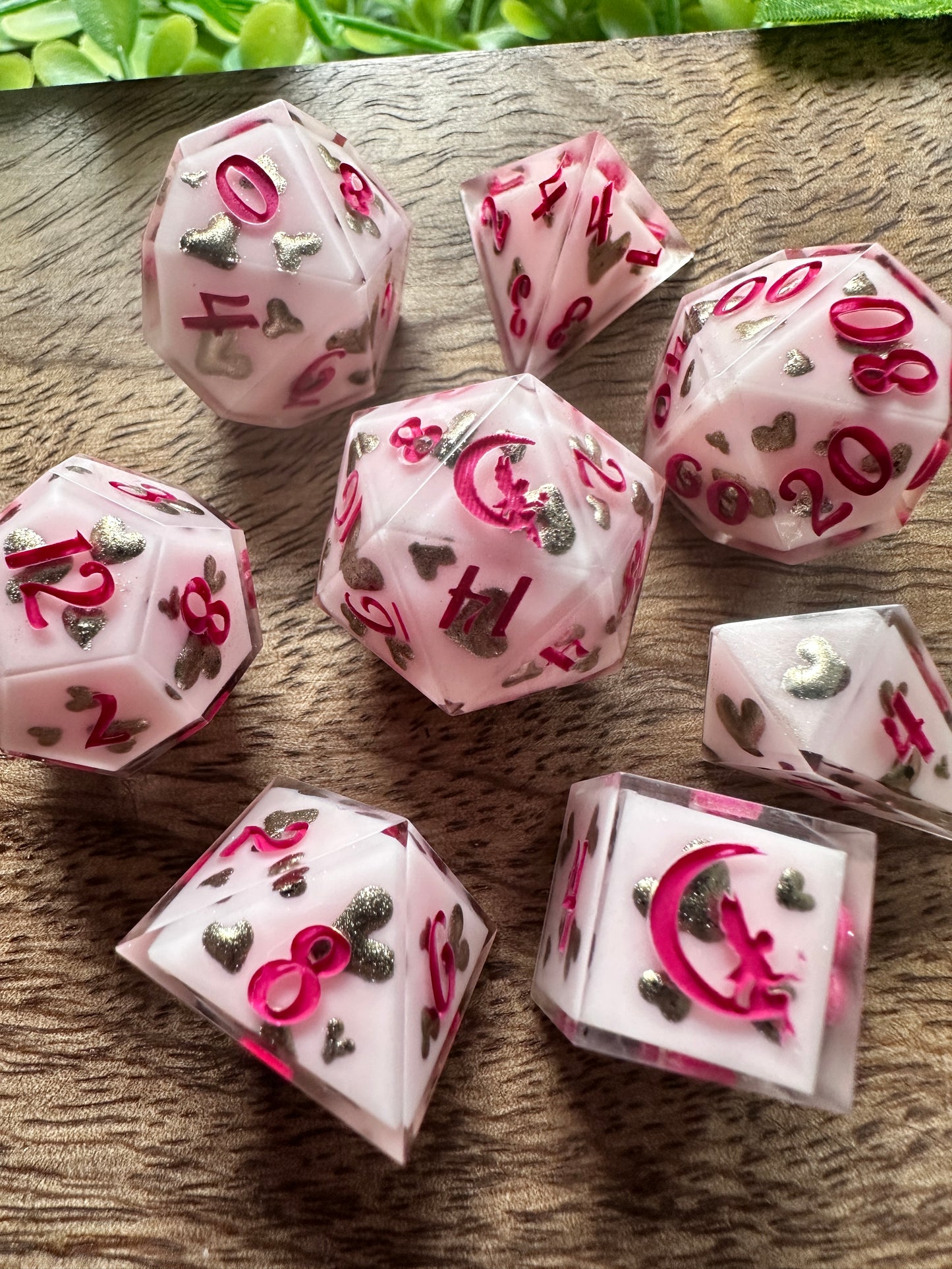 "Champagne Problems" 8pc Dice Set