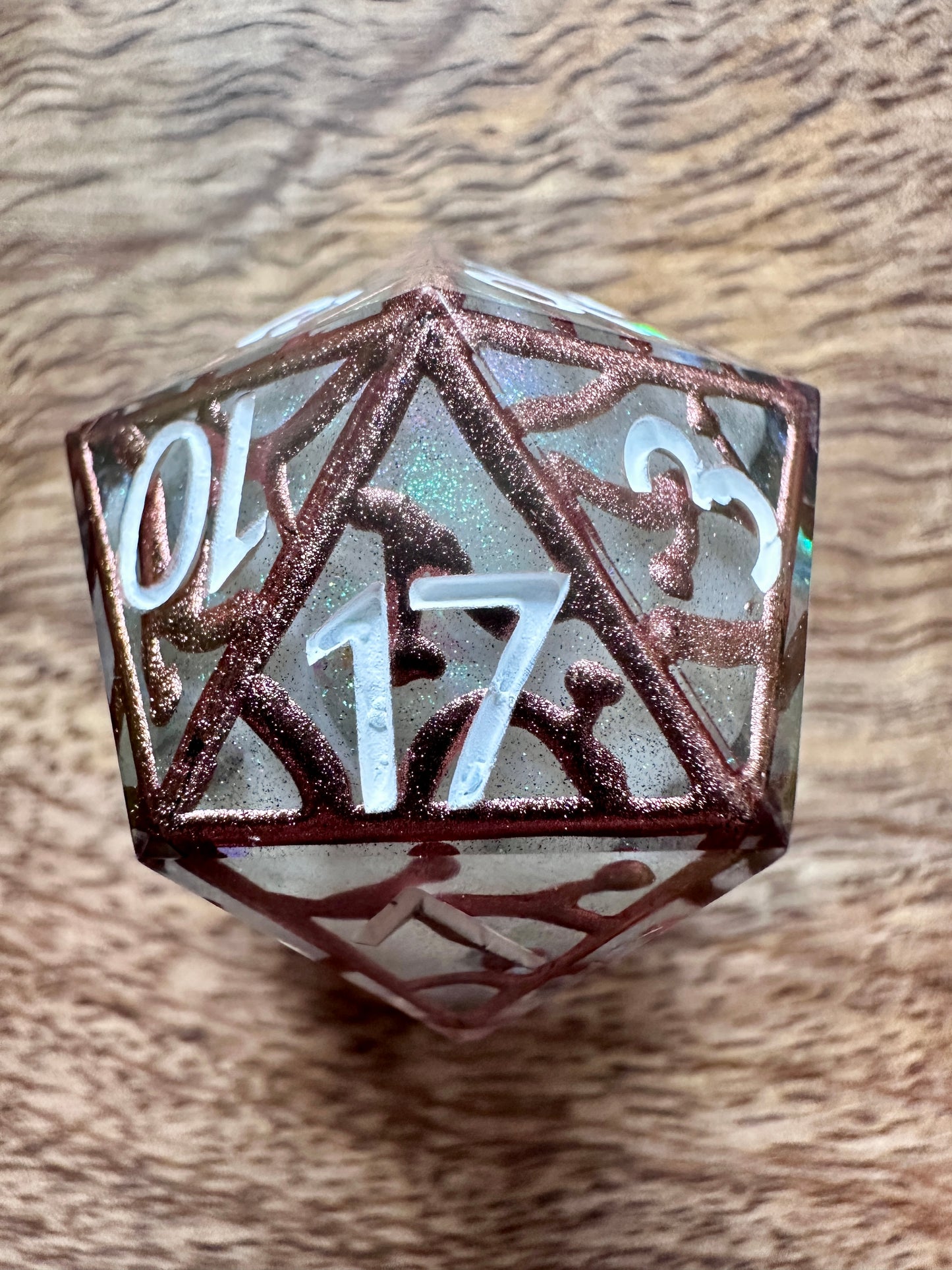 "Ancient Druidic" 32mm Jumbo D20