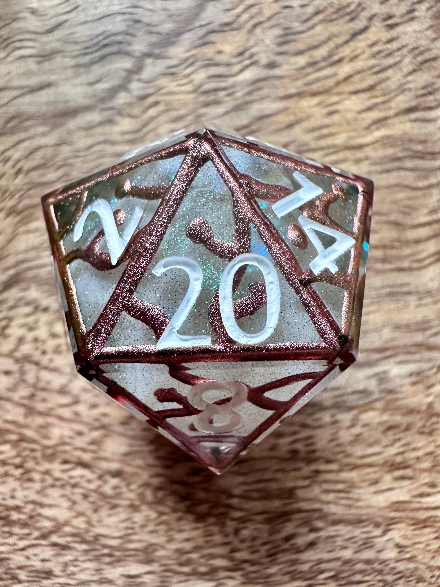 "Ancient Druidic" 32mm Jumbo D20