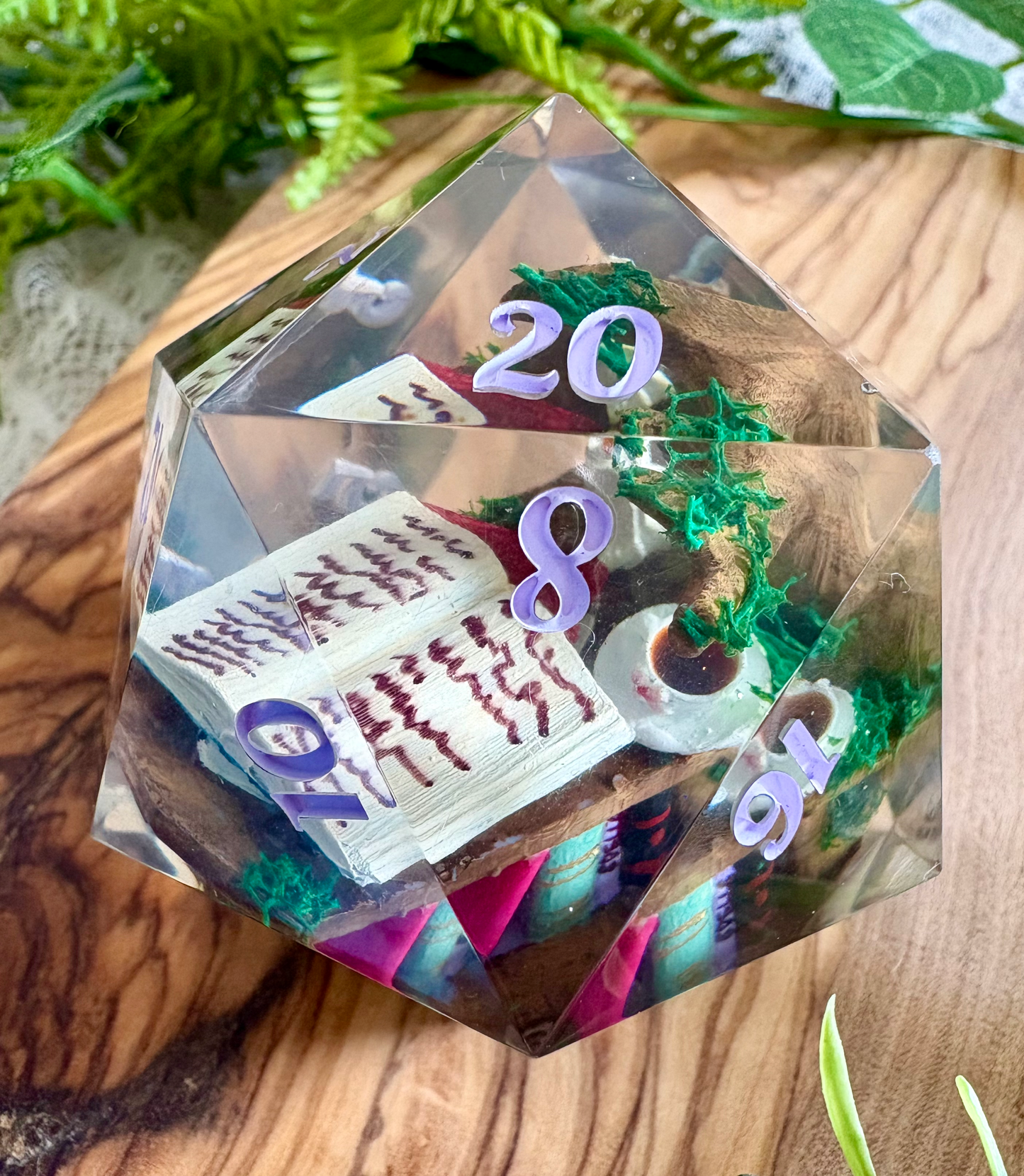 Druid's Bookshelf Diorama D20