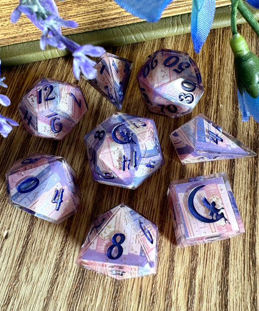 "Twilight Tomes" Dice Set