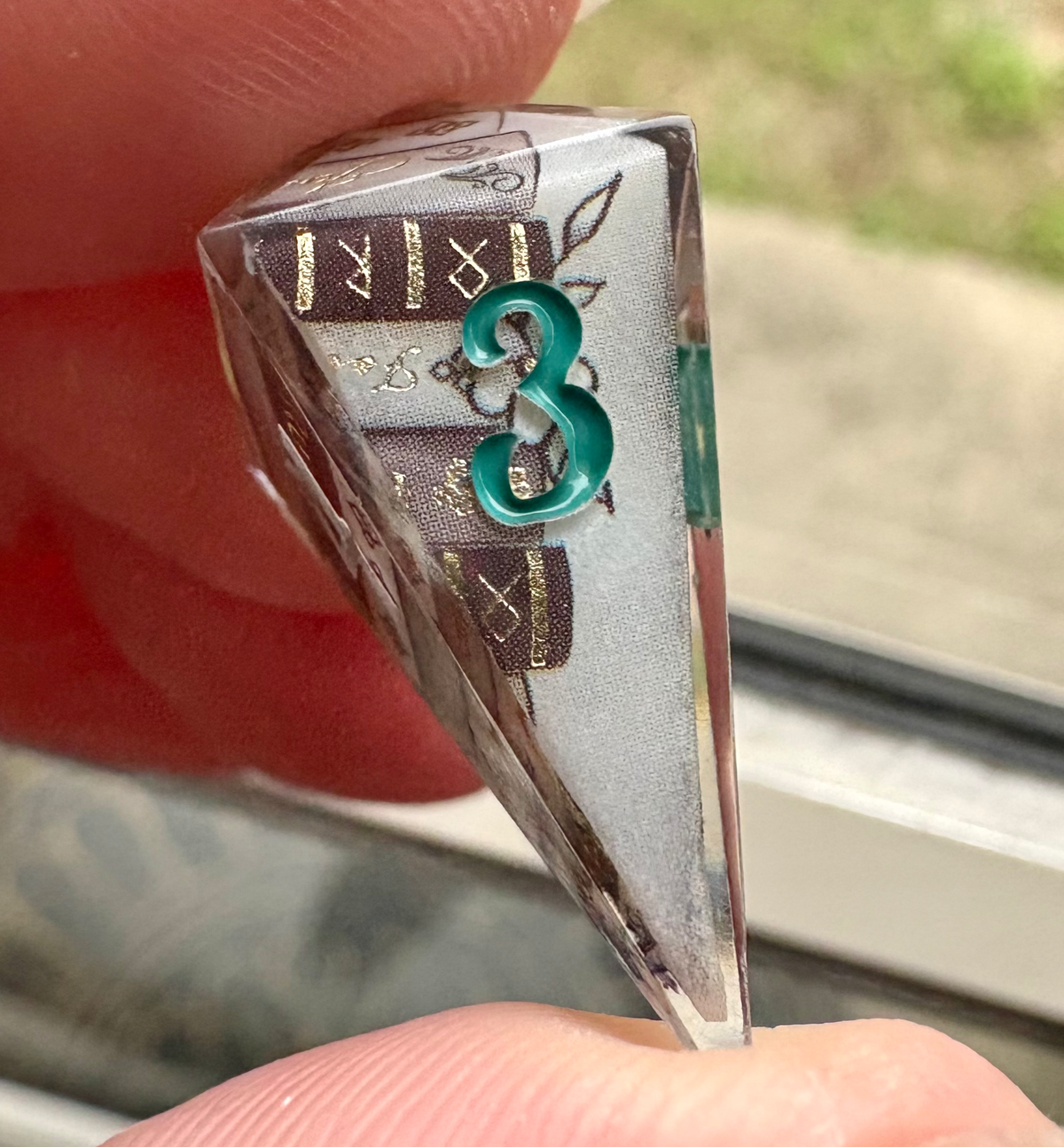 "Morally Grey" Bookshelf Dice Set