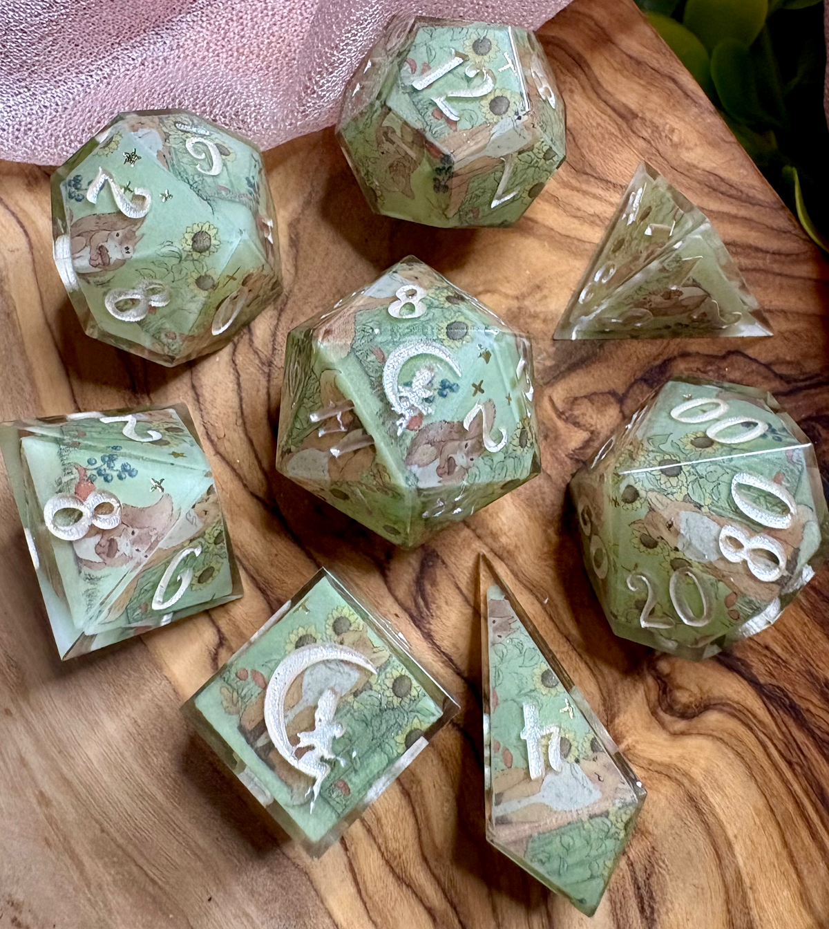 "Autumn Friends" Dice Set 🦊🐿️