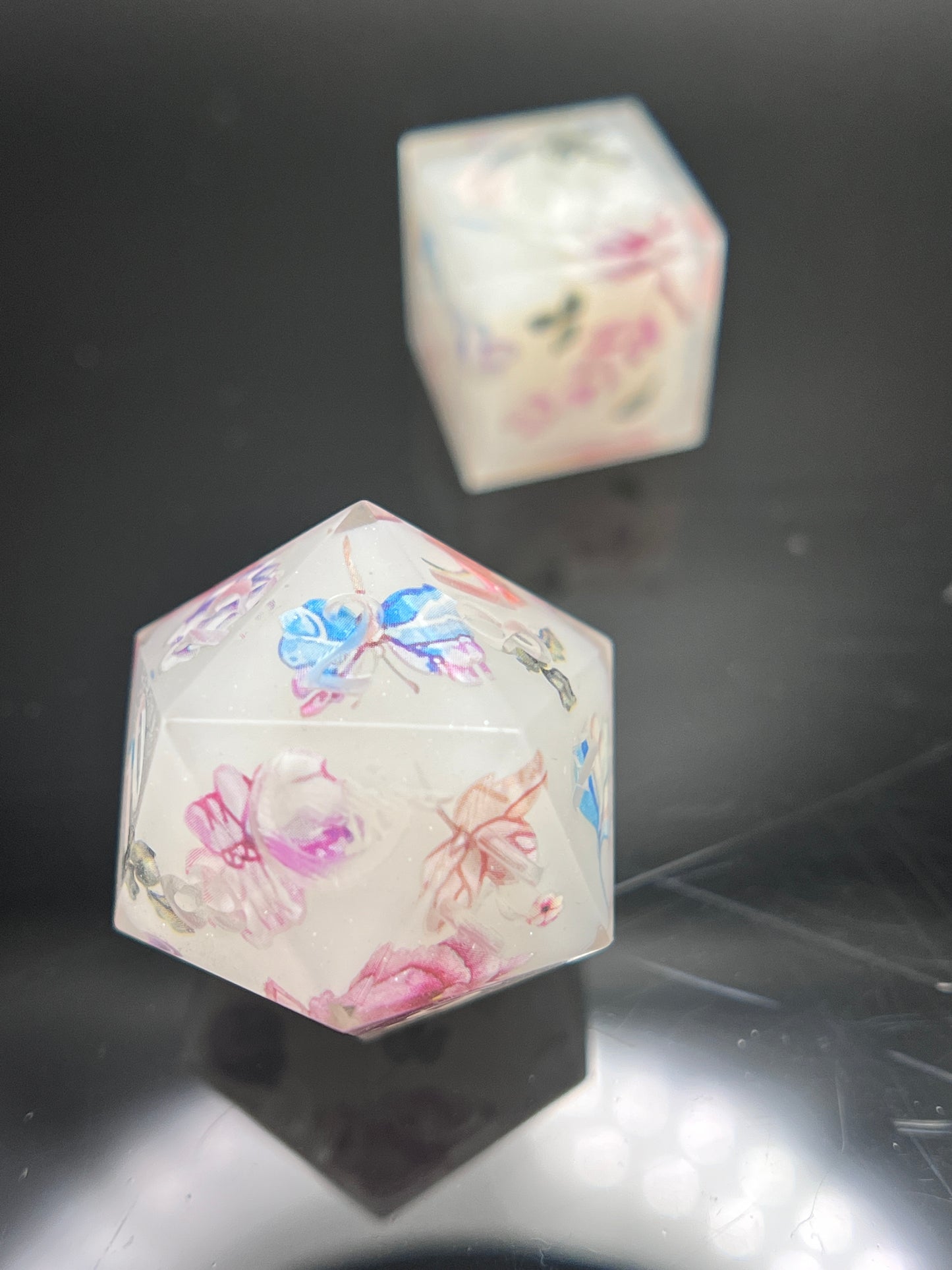 "Butterfly Kisses" 7pc Dice Set