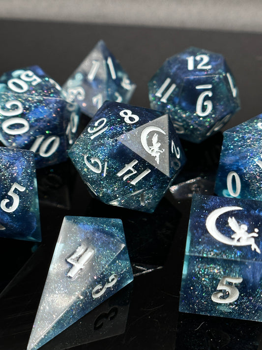 "Midnights" 8pc Dice Set