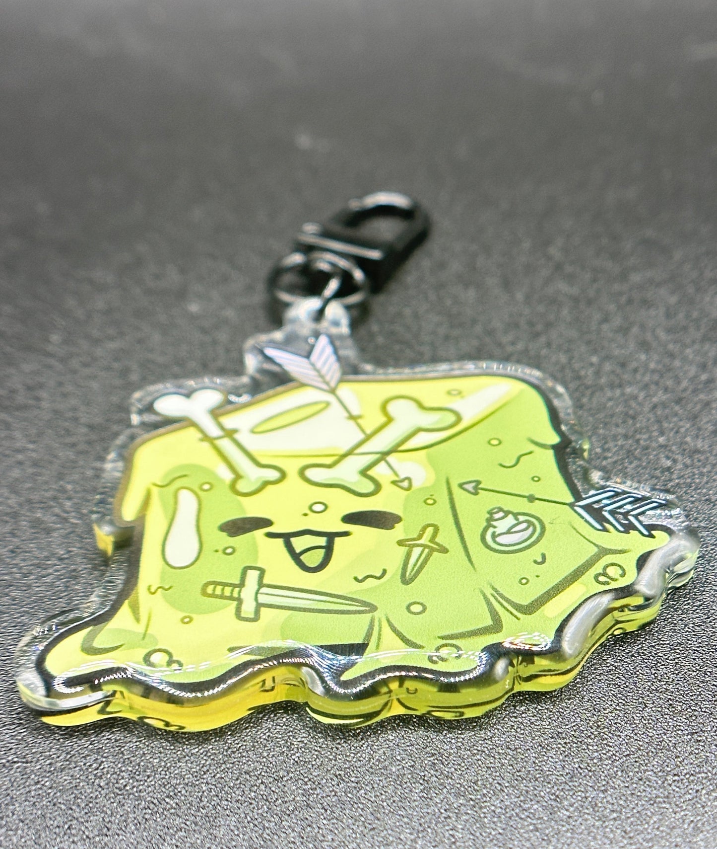 Gelatinous Cube Keychain