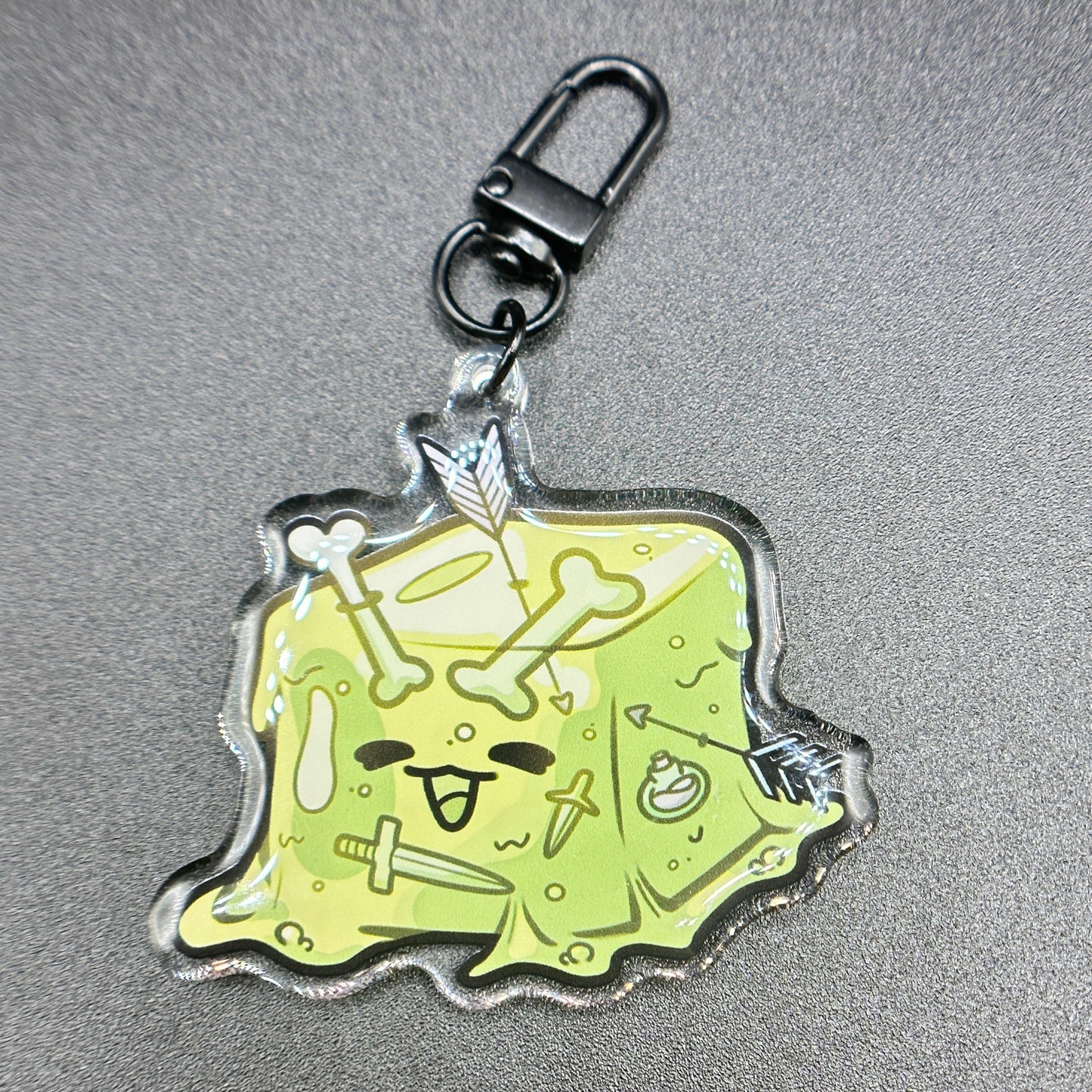 Gelatinous Cube Keychain