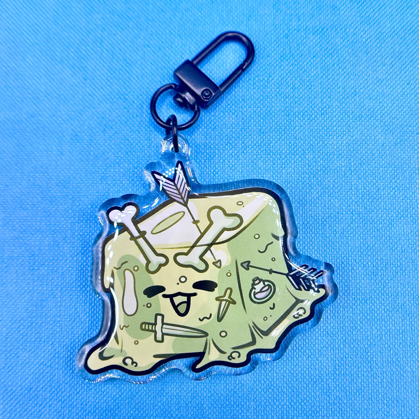 Gelatinous Cube Keychain