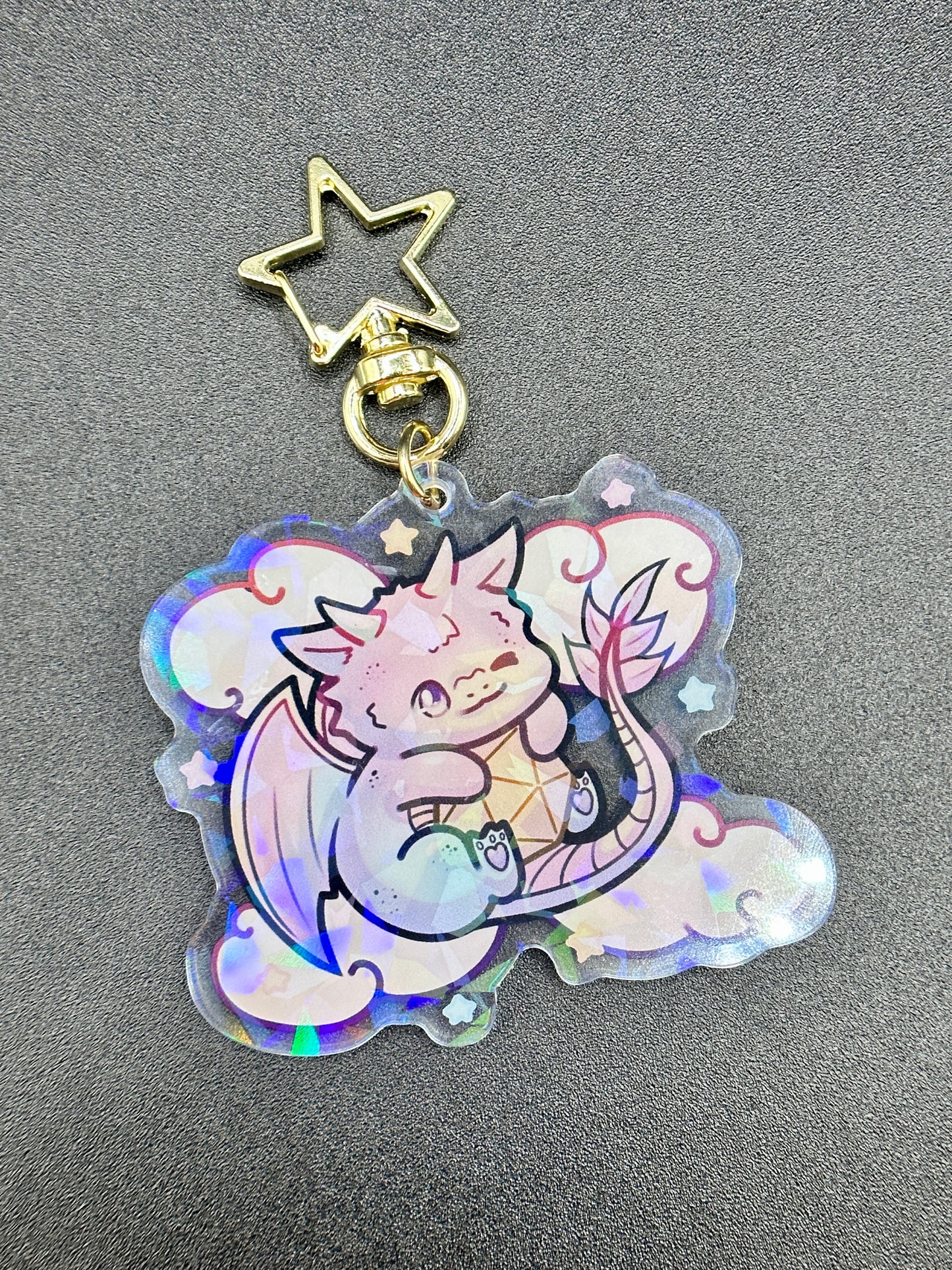 Rainbow Dream Dragon Keychain