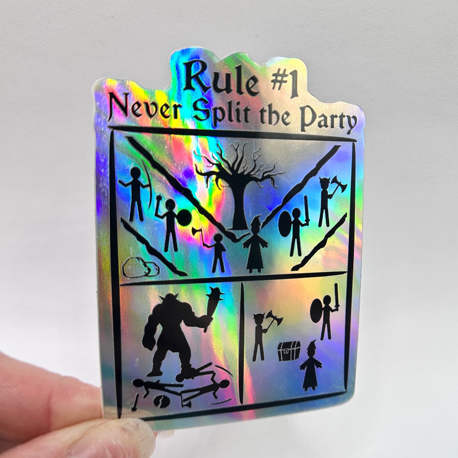 Never Split The Party Sticker The Griffons Nest Never split the party sticker the griffons nest