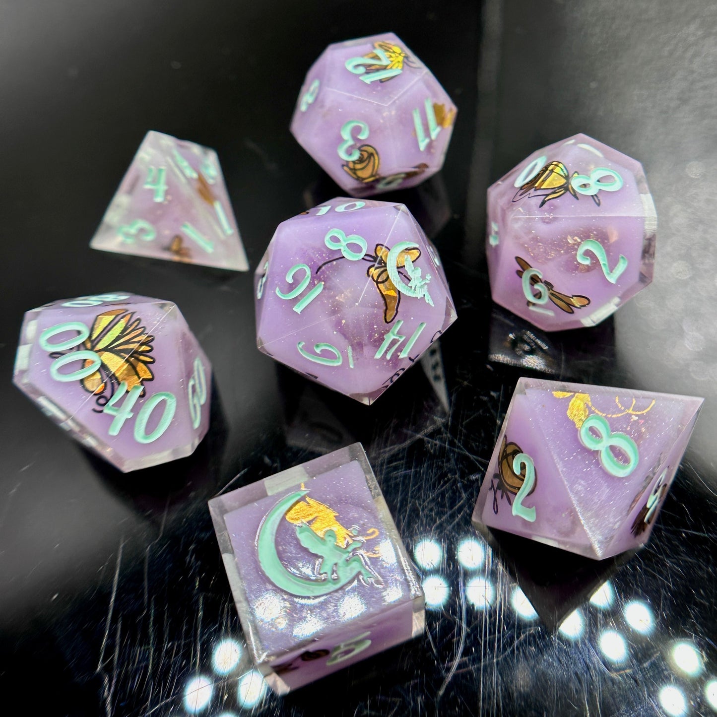 "Mystic" 7pc Dice Set