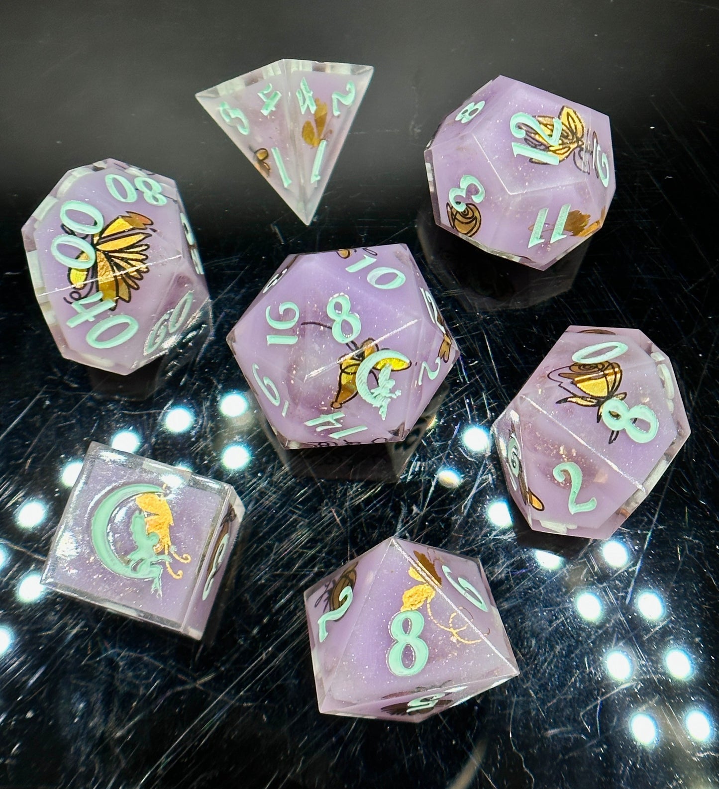 "Mystic" 7pc Dice Set