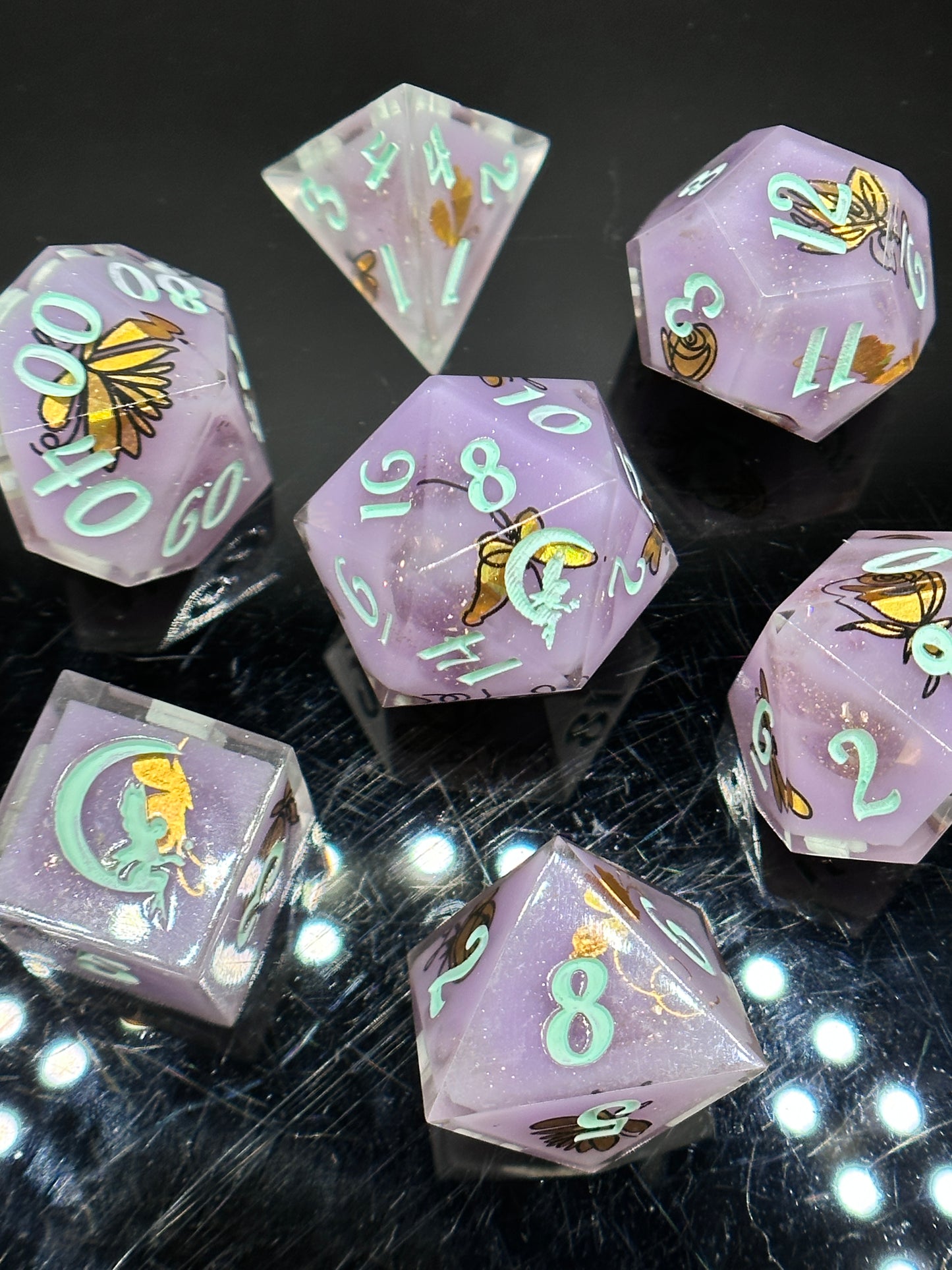 "Mystic" 7pc Dice Set