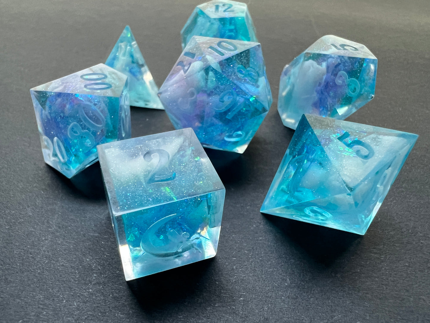 "Dreamy Skies" 7pc Dice Set