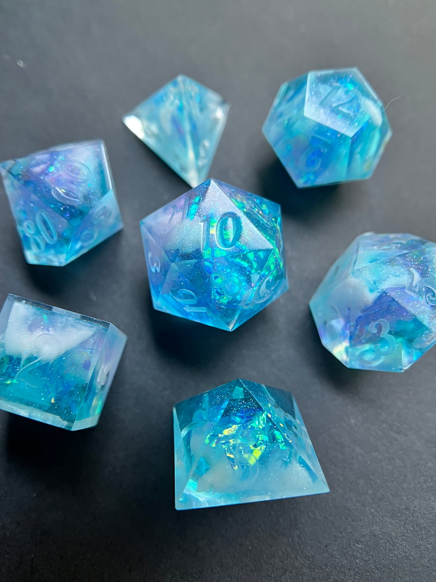 "Dreamy Skies" 7pc Dice Set