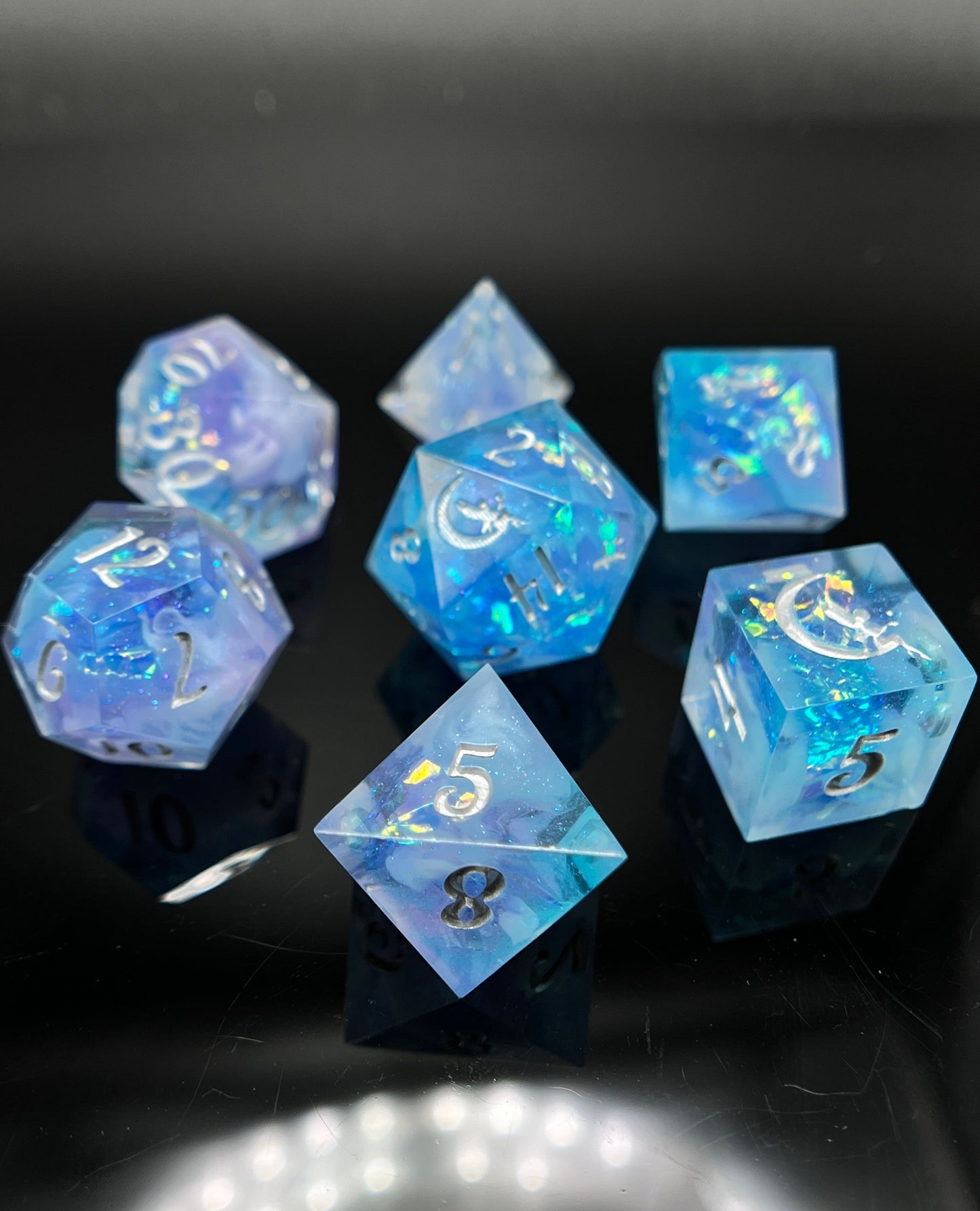 "Dreamy Skies" 7pc Dice Set