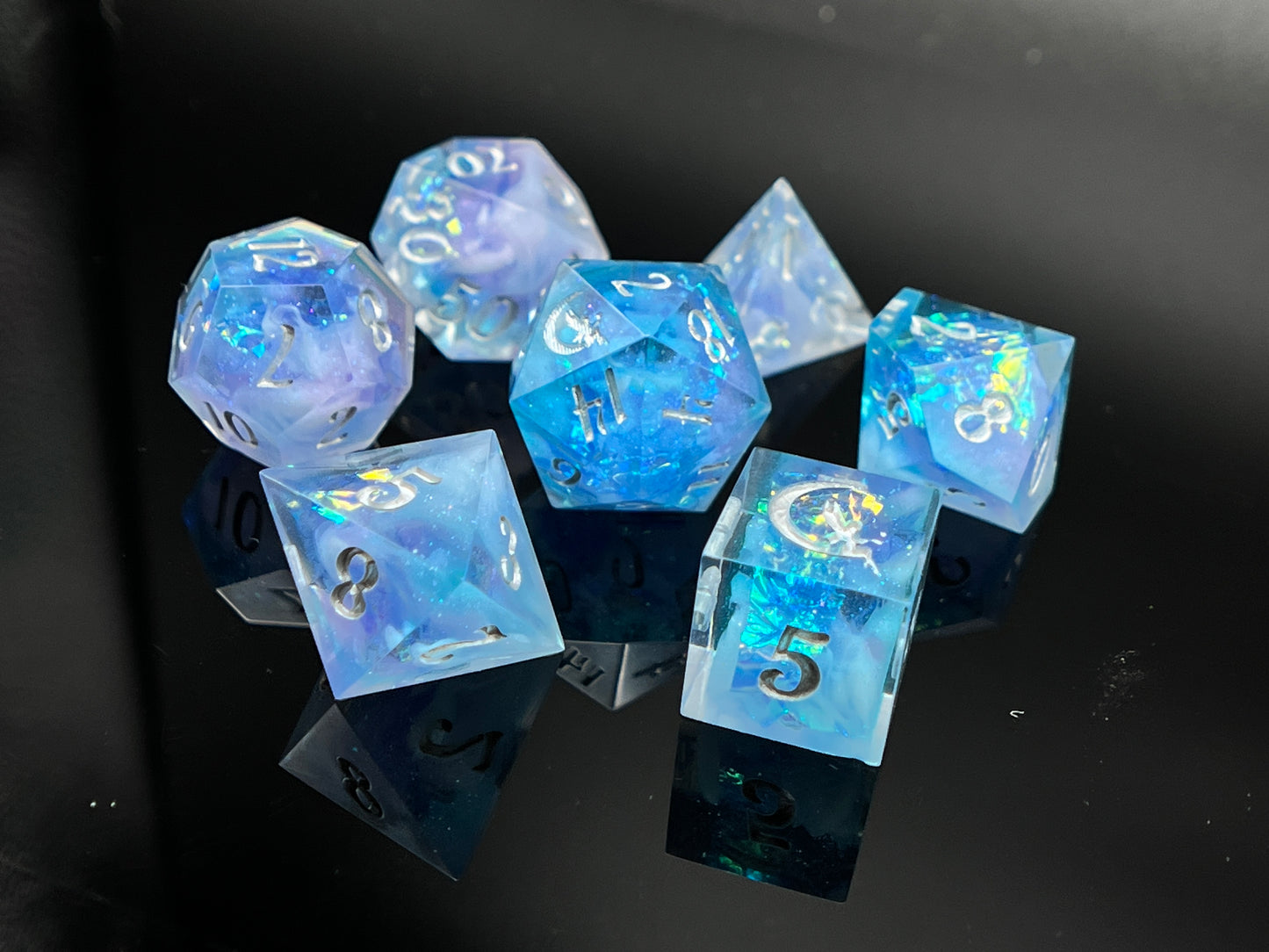 "Dreamy Skies" 7pc Dice Set