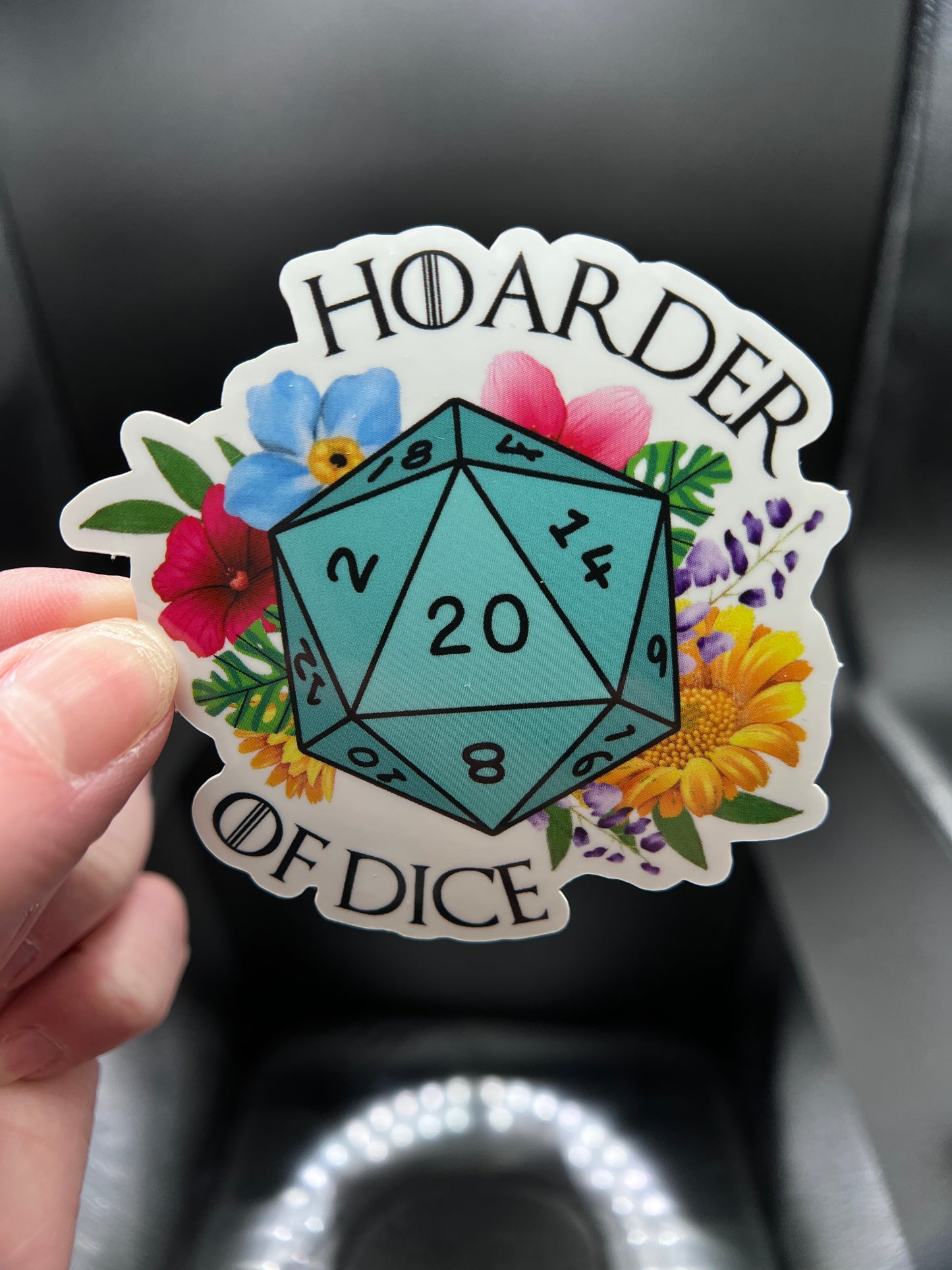 Hoarder of Dice Sticker