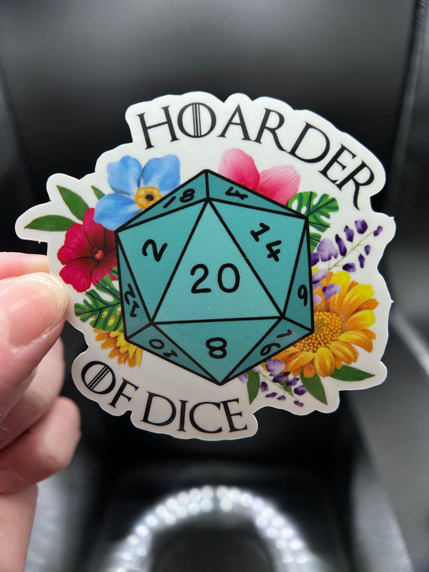 Hoarder of Dice Sticker