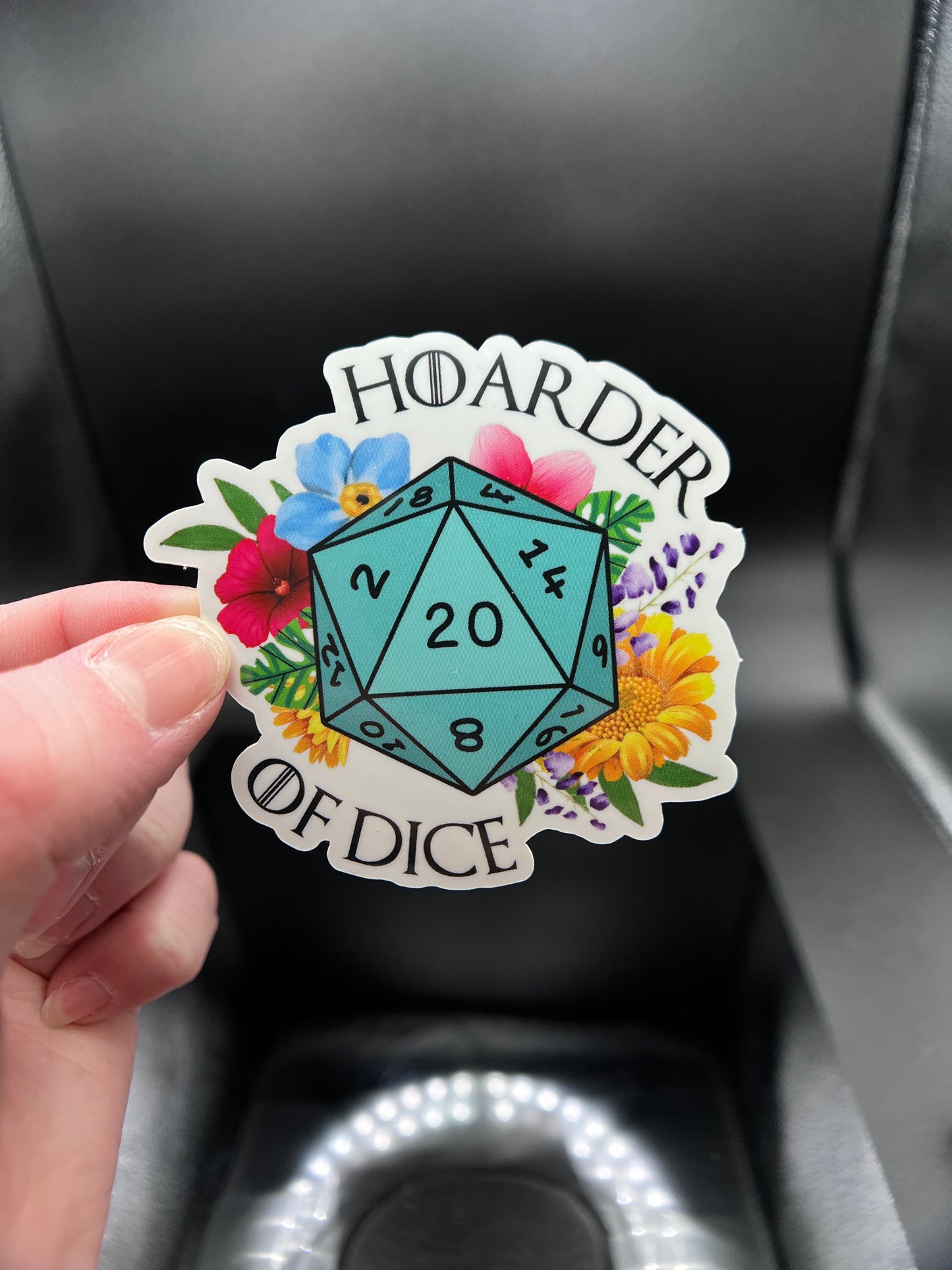 Hoarder of Dice Sticker