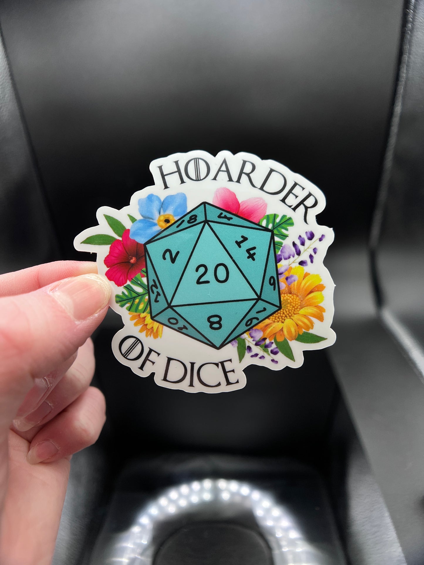 Hoarder of Dice Sticker