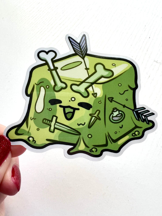 Gelatinous Cube Sticker