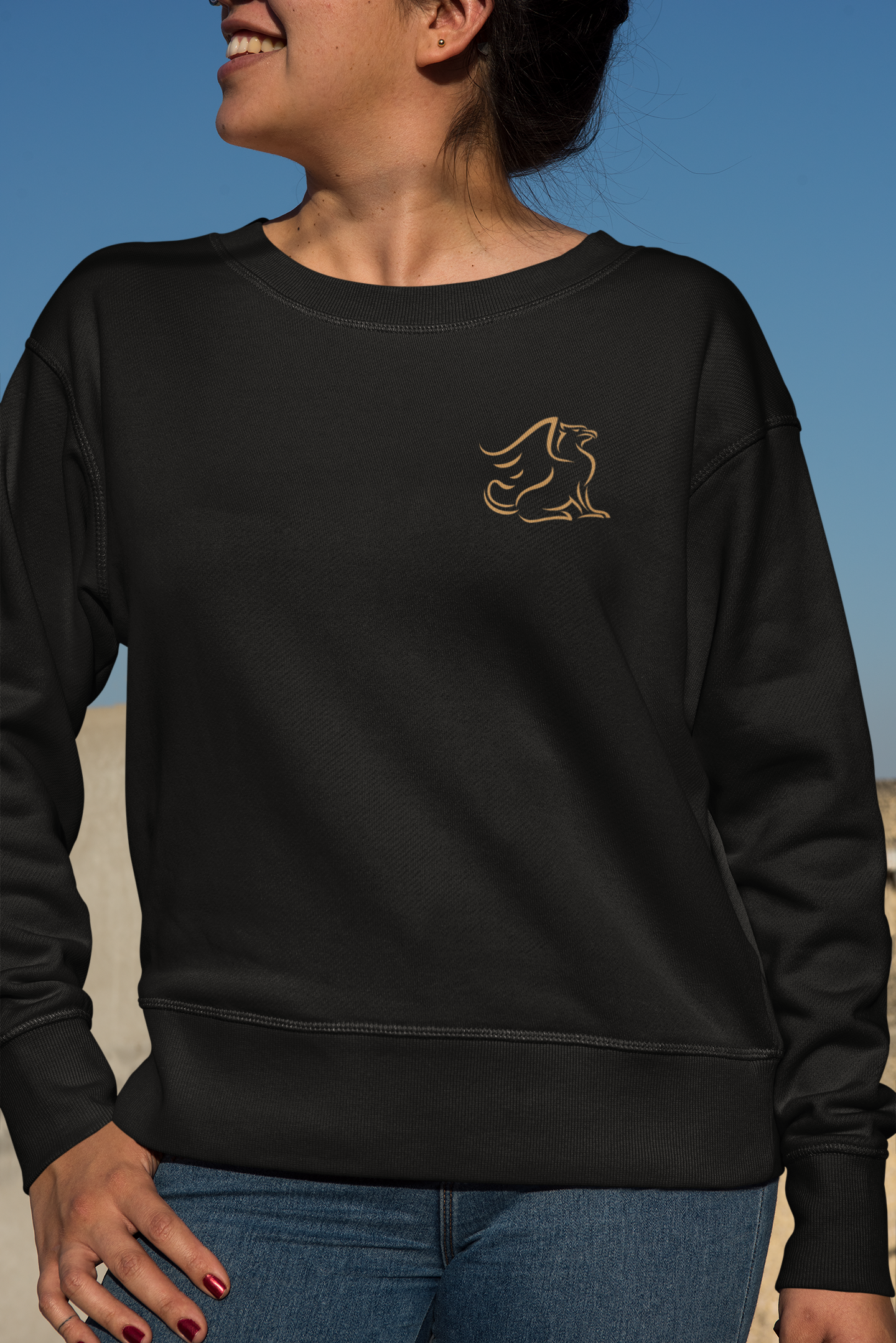 Gold Logo Unisex Crewneck Sweatshirt