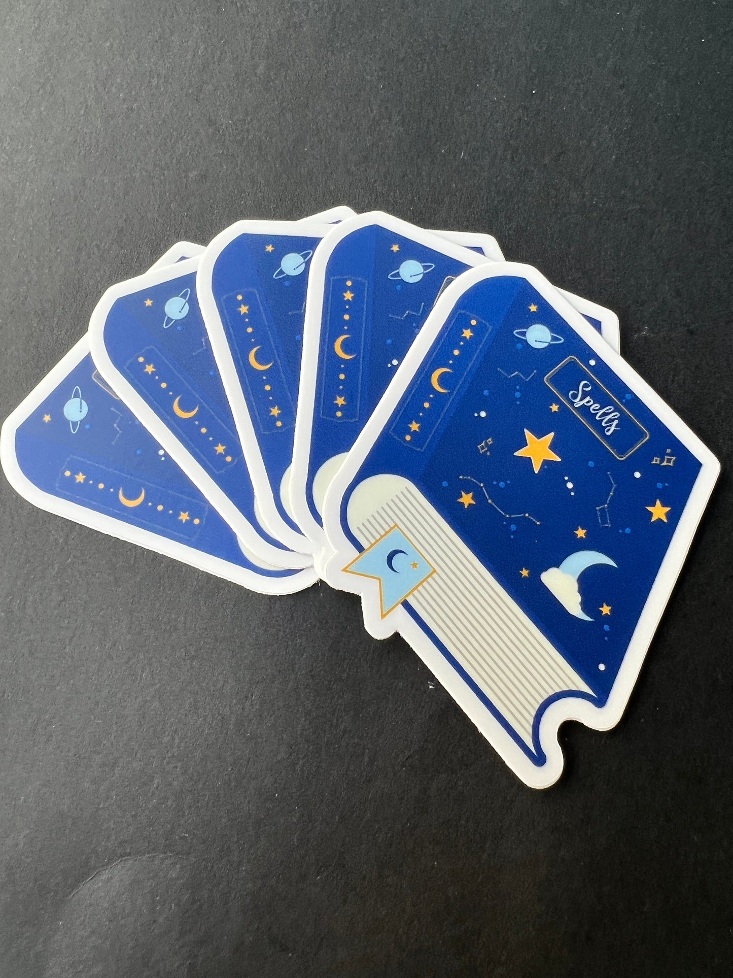 Midnight Spell Book Sticker